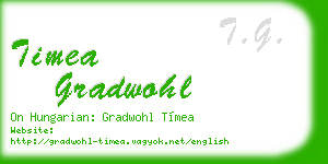 timea gradwohl business card